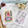 Beginner Embroidery Starter Kit, With Embroidery Stitch Book and 3-Pack