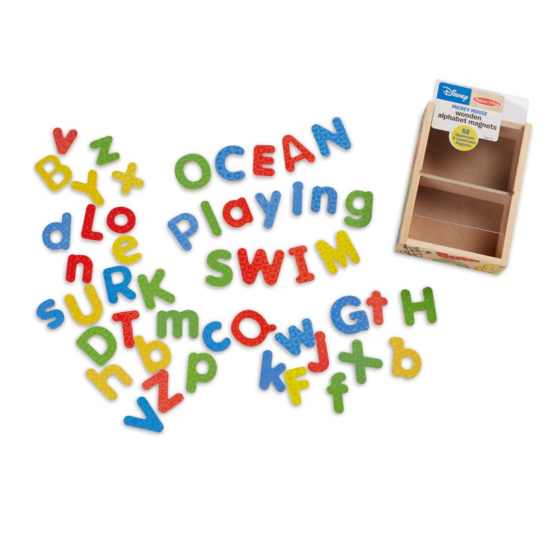 Mickey and Friends Wooden Alphabet Magnets