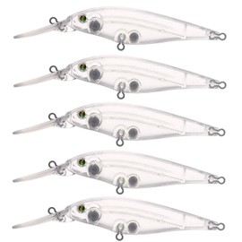 FREE FISHER Lure Blanks,Blank Fishing Lures,20pcs Unpainted Crankbait Blanks Bass Fishing Lures,Square Bill Crankbait Blank Lure Baits 110mm/8.5g