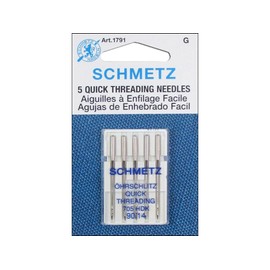 SCHMETZ Quick Threading (705 HDK) Sewing Machine Needles - Carded - Size 90/14
