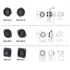 Eonvic HE21 12 Pin Waterproof Plug Aviation Bullet Plug Threaded