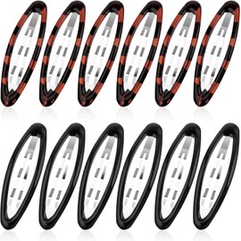 Hair Barrettes for Women, 12 Pieces Oval Snap Hair Clip Vintage Flat Hair Clips Metal Tortoise Hair Clips Large Hair Snap Clips Non-slip Hair Styling Clips for Women Girls Thick Fine Thin Hair (Multicolor, One size)