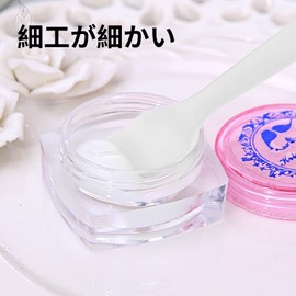 Coollooda Spatula, Makeup Product, Set of 100, Disposable Spatula, DIY Face Pack, For Cosmetics, Cream Spatula, White, Cosmetic Spoon, Skin Care Tool