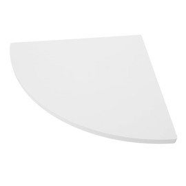 FUNOMOCYA Corner Shelf Bathroom Set Scalloped Bath Rack PVC Corner Wall Shelf Bathroom Accessories