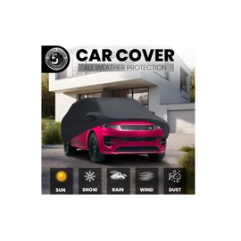55TECH Motors car Cover for Land Rover Range Outdoor All Weather Protection, Waterproof, UV Protection, and Other Element to Keep Your car Safe and Clean. (Range Rover)