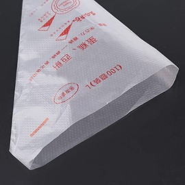 Qiilu 100 Uds Manga pastelera, Manga pastelera, para Galletas pastelería Fondant Pastel decoración Bolsa Herramienta(Largo (67 cm/26,4 Pulgadas))