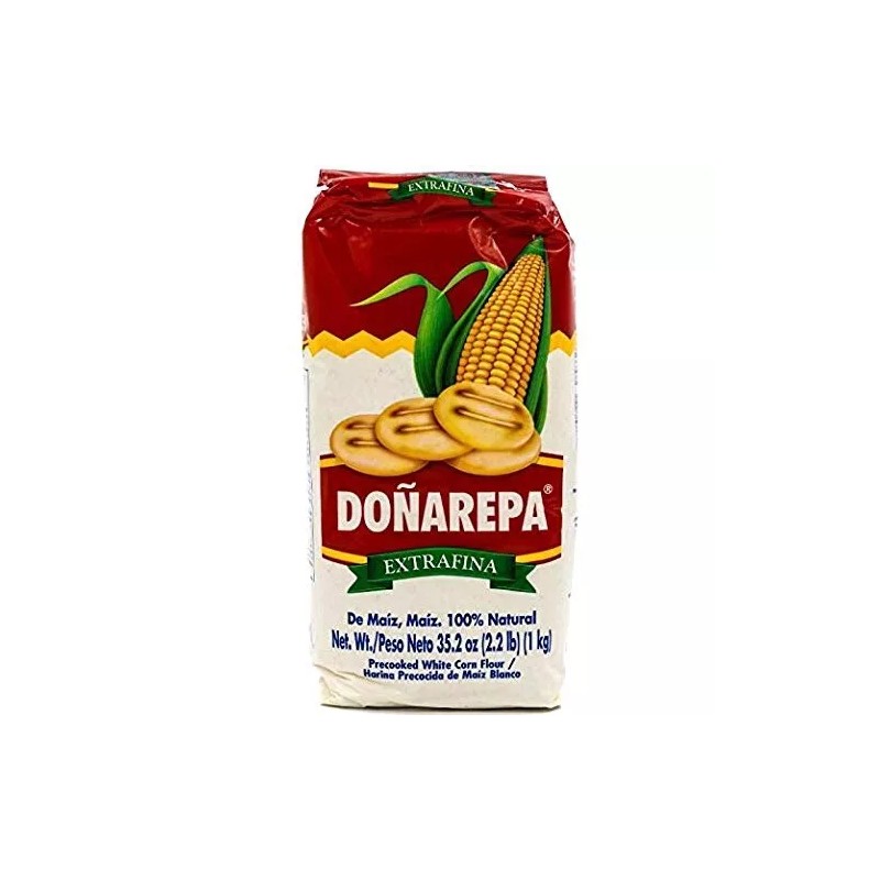 Dona Arepa Precooked White Corn Flour. 35.2 oz