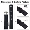 Max Summit Fluororubber (FKM) Rubber Watch Strap with Loop Holder
