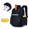 KAVIGOR Pickleball Bag, Quilted Pickleball Backpack with Shoe Compartment &