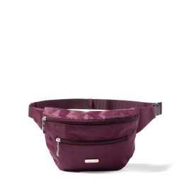 Baggallini Essential Belt Bag - 19" w x 6" h Crossbody Fanny Pack for Women - RFID Card Slots Adjustable Strap