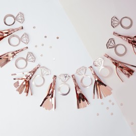 Ginger Ray Rose Gold Hen Party Tassel With Ring Garland - Team Bride