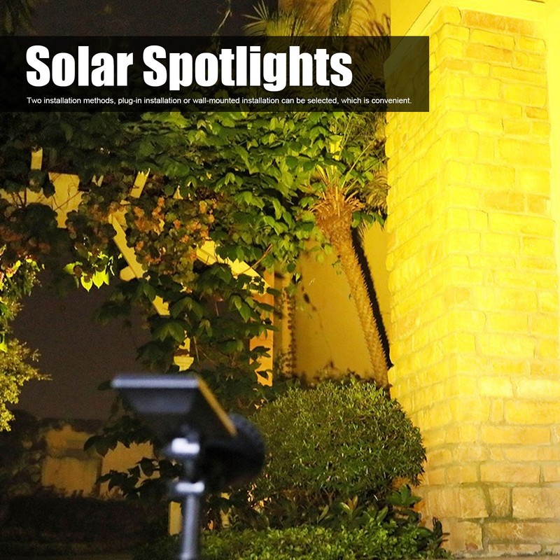 9LED Chips Solar Spotlights LED Solar Landscape Lights for Outdoor