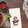 Bnzolyoia Christmas Penguin Kitchen Towels - Penguin Christmas Xmas Decor,