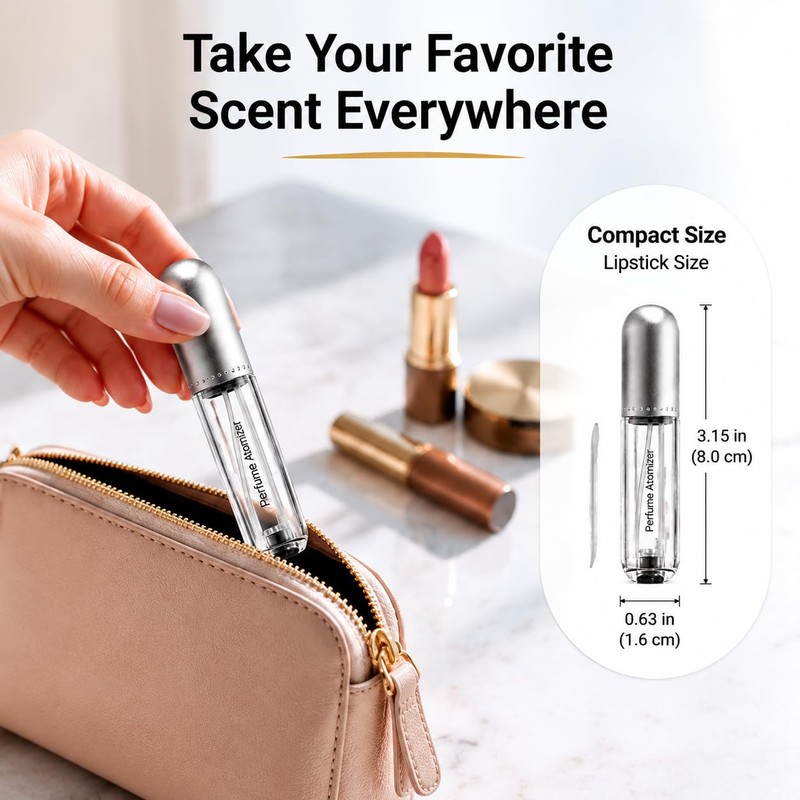 DIOHIO Perfume Atomizer Bottles,Leak-Proof Perfume Atomizer Bottles 3 Pack (5ml)