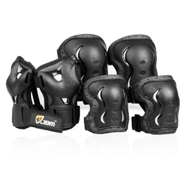 JBM Youth Kids Knee Pads and Elbow Pads with Wrist Guards and Adjustable Straps Protective Gear Set for Roller Skating Cycling BMX Bike Skateboard Inline Skating Scooter Riding Sports
