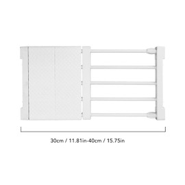 Expandable Wardrobe Organiser Rack, Adjustable DIY Wardrobe Divider, Divider, Tension Shelf for Wardrobe, Cupboard, Bathroom, Kitchen, Bookshelf, 24 cm Width (Length 30-40 cm Length)