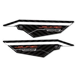labelbike - 3D Stickers Motorcycle Heel Guards and Decorations in Resin compatible with KTM 790 Duke 2018-2025 - Color White