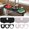 2 Pcs Silicone Faucet Splash Guard 10.6 ” x 4.3”