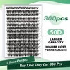 Lash Clusters 300Pcs Individual Lashes 50D 0.07D Curl 9-18MMIX Lash