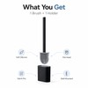 Wall Mounted Silicone Toilet Brush for Bathroom Cleaning – Flat