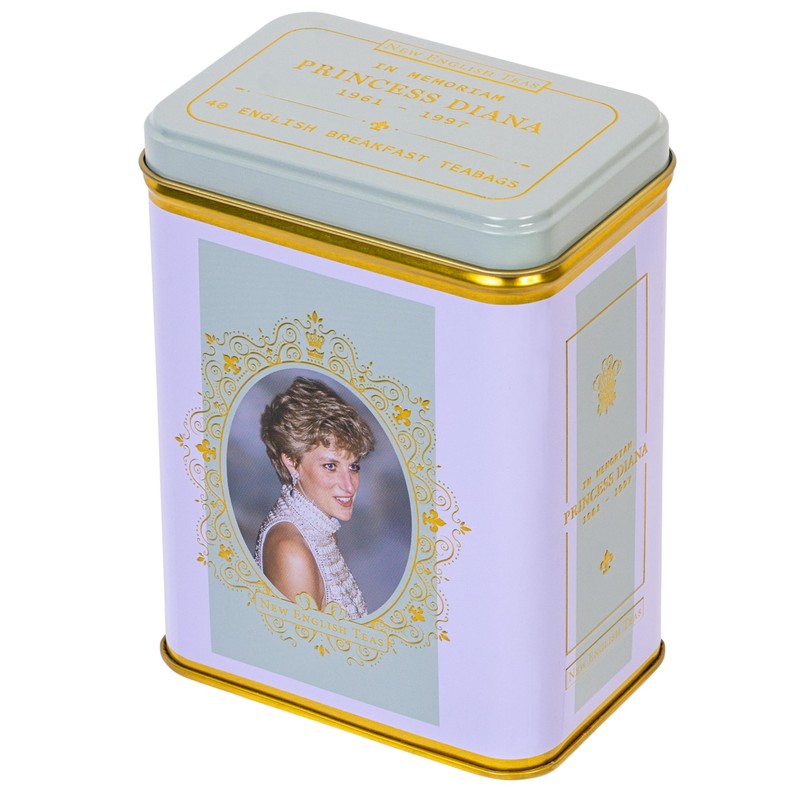 New English Teas Princess Diana Gift Tea Tin with 40