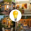 Wiyifada LED Bug Light Bulbs Outdoor 4 Pack,9W Amber Yellow