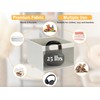 StorageWorks Closet Storage Bins, Large Storage Baskets with Clear Window
