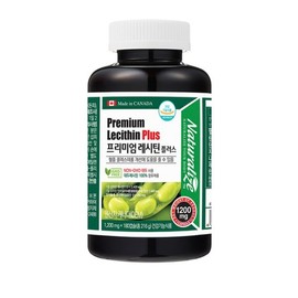 프리미엄 대두 레시틴 플러스 1200mg 180캡슐 3개월분 인지질 Premium Soy Lecithin Plus 1200mg 180 Capsules 3 Month Supply Phospholipids