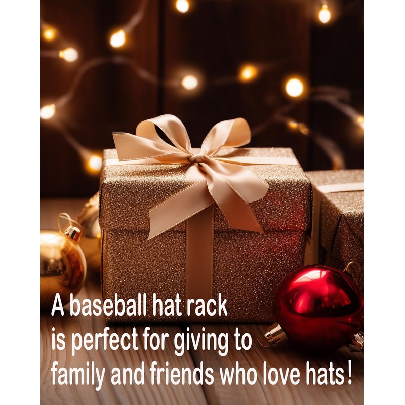 Hat Rack for Baseball Caps - 2 Pieces Adhesive Hat