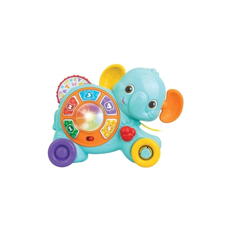 230202 Interactive and Educational Toy, Pull-Along Elephant with Sounds and