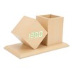 Pen Holder Alarm Clock Pen Holder Design Green Light Temperature