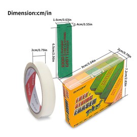 5pcs Fret Erasers Grits, Fret Polishing Cleaner & Masking Tape, Guitar Fret Polishing Abrasive Rubber Blocks Tool, Clean Fret Wire/String/Metal(180& 400& 1000& 1500& 2000 Grit)