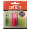 FLADEN Soft Baits assorted narrow tail grubs LRF 50mm 0.5g