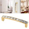 Crystal Pull Modern Cabinet Handle Bling Gold Zinc Alloy Drawer