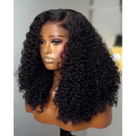 13x4 HD Lace Front Pixie Curly Wig Original Vietnamese Raw Hair Wig Bone Straight Burmese Curly Human Hair Wigs for Black Womenstyle: Straight, stretched length: 12 inches, Lace Size: hd 5x5 closure wig 180%