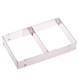 Menz Baking Tray with No / One / Two Separators / 5 cm Tall / Stainless Steel with one divider