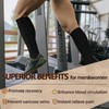 Wegitcs 2 Pairs Zipper Compression Socks for Women & Men,