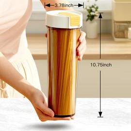 Doonly 2 Pack Food Storage Containers, Air Tight Seal Airtight Pantry Organizers 1L/33Oz, Ideal for Pasta Spaghetti Flour Sugar Rice