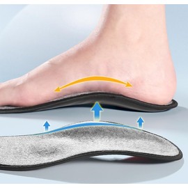 Sneaker Magic Step Memory Foam Orthotic Insole (Grey, 39-40)