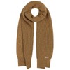 Stetson Camel Wool Scarf, Plain Scarf, Elegant Knitted Scarf, Wool