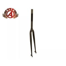 ALTA Bicycle 700 Bike Steel 309 Fork 1" Threaded Black Road Bike Fork