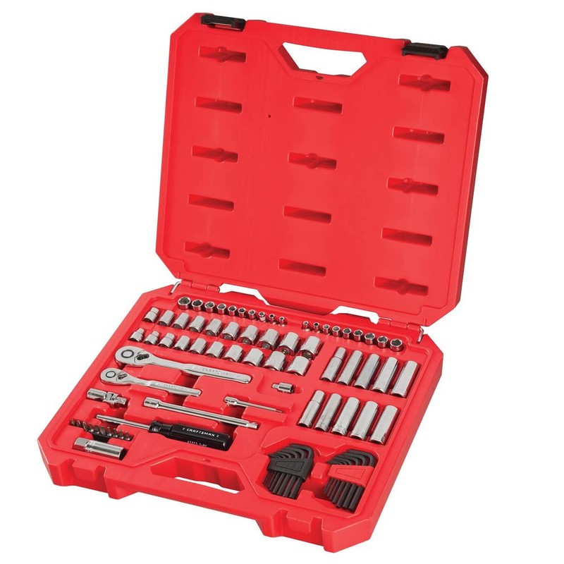 CRAFTSMAN Mechanics Tool Set, SAE/Metric, 1/4-Inch Drive, 83-Piece (CMMT12021)