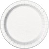 White Round Paper Dinner Plates - 9", 8 Count -