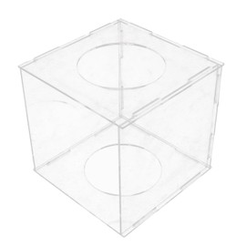 Closed Sanding Dust Box ,Transparent Dust Cover ,2 Holes for Engraving