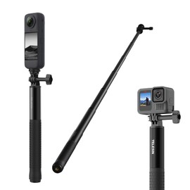 TELESIN 150 cm Invisible Aluminium Selfie Stick, Extendable