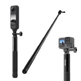TELESIN 150 cm Invisible Aluminium Selfie Stick, Extendable