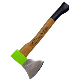 sopomarkt24 Professional Hand Hatchet 800 g, Hickory Handle, Splitting Hatchet Camping Hatchet Wood Hatchet Garden Tool Non-Slip Handle Ergonomic Design Camping Forst 098