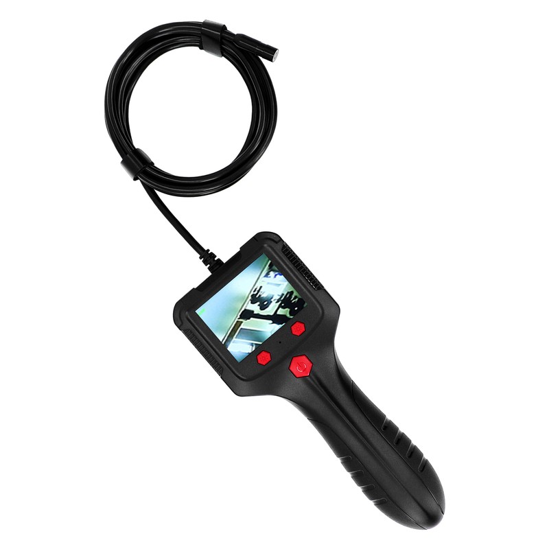 Handheld Endoscope 2.4in HD IPS LCD Screen Waterproof Lens Flexible