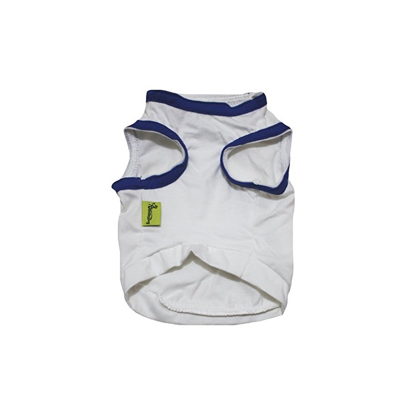 Petitebella Star of David Puppy Dog Shirt (White, Small)