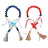 Wooden Bead String DIY Christmas Party Decoration Wall Hanging Long